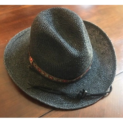 Summer Beach Straw Hat Black Medium  eb-33388895